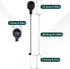 ICYANG Universal Oval Black Plastic Recliner Release Pull Handle - Fits Ashley and Major Brands