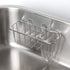 HULISEN 3-in-1 Sponge Holder for Kitchen Sink - Stainless Steel Caddy for Soap, Dish Brush Holder, No Drill, Rustproof,