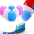6 Pack Silicone Toothpaste Caps, Tnvee Reusable Dispenser with Organizer Box for Kids and Adults