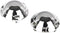 Walmine Silver Metal DC66-00777A Washing Machine Washplate Cover Replacement for Samsung, Pack of 2
