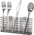SANNO Stainless Steel Utensil Drying Rack, Silverware Holder for Dish Rack, Hanging Cutlery Organizer