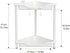 2 Orimade Rustproof Tier Floor Standing Corner Shower Caddy Organizer, Plastic Metal Splicing Floor Corner Shelf Rack