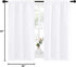 NICETOWN White Curtains for Kitchen Window, Light Filtering Curtains & Drapes for Small Window (34 in x 45 in, 1 Pair)