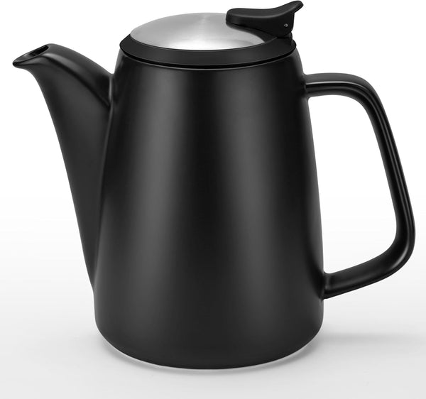 Ceramic Teapot with Infuser, 32 oz Loose Leaf Tea Pot Ceramic with
