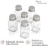 WHOLE HOUSEWARES Stainless Steel Salt and Pepper Shakers Set, 6-Piece Pack for Home Kitchen & Restaurants