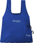 ChicoBag Original Compact Reusable Grocery Bag with Attached Pouch and Carabiner Clip - 4 Pack Blue