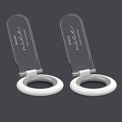 Toilet Lid Lifter, Toilet Seat Handle Avoid Touching Toilet Cover, 2 PCS White