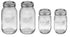 Ball Mason Regular Mouth Jars with Lids and Bands, Set of 4, Two 32oz + Two 16oz Jars