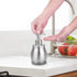 Stainless Steel Liquid Soap Dispenser with Pump - 390 ml/13 oz Brushed Nickel Bottle for Kitchen and Bathroom