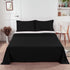 Lirex Black Twin Flat Sheet Only, Ultra Soft & Breathable Brushed 1800 Microfiber, Hotel Quality, Sold Separately