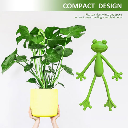TNDCKP (5Pcs) Frog Plant Stand, Frog Plant Holder, Flower Pot Hugger Plant Climbing Fixture Clips, Cute & Stable