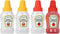 RONRONS 4 Pieces Mini Ketchup Bottles for Lunch Box, 25ml Salad Dressing