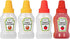 RONRONS 4 Pieces Mini Ketchup Bottles for Lunch Box, 25ml Salad Dressing