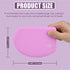 Sapid Silicone Bowl Scraper, Flexible Curved Edge (5.98"×4.3"), Food Grade Dough Scraper for Baking