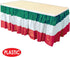 Beistle Red, White & Green Table Skirting