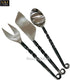 NauticalMart Medieval Feasting Set, 3 Pieces Cutlery Knife, Fork, Spoon with Leather Case
