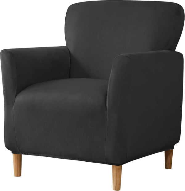 LiveGo Stretch Mid Century Modern Armchair Slipcover 1-Piece Jacquard Accent Chair Covers