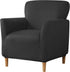 LiveGo Stretch Mid Century Modern Armchair Slipcover 1-Piece Jacquard Accent Chair Covers