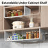 Counter 1 Pack) Expandable Under Shelf Basket Organizer, Under Shelf Storage, Hanging Baskets Under Cabinet for Pantry