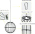 PAMGFCE 7.4 Inch Accessories.2pcs Hanging Chicken Feeder, Metal Large Chicken Ball Cage,Hen Food Rack, Chicken Feeding