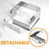 Guowall Stainless Steel Extensible Cake Ring Mold, Adjustable Nonstick Cake Cutter for DIY Baking