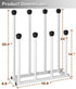 Tigerden 4 Closet, Free Standing Shoe Racks, Tall Black Metal Boot Rack Organizer for Pairs, Knee-High Boot Storage