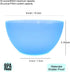 Plastic Bowls set of 12 - Unbreakable and Reusable 32oz/6 inch Plastic Cereal/Soup/Salad Bowls in 6 Assorted Color | Dishwasher Safe, BPA Free by KX-WARE