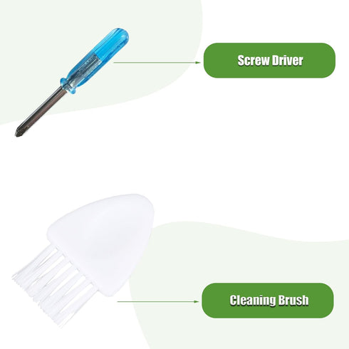 LOVECO Replacement Accessories Kit - Compatible for iRobot Roomba 675 677 671 655 645, 4 Filters, 4 Side Brushes