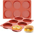 JOERSH 2-PK Silicone Egg Molds, 4 Inch Jumbo Muffin Top Baking Pans for Breakfast Egg Sandwich