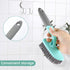 Scrub Brush, Cleaning Shower Scrubber with 9 Inch Ergonomic Handle, Heavy Duty Brush for Bathroom, Floor
