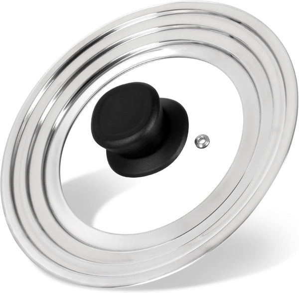 Universal Lid for Pots and Pans, Stainless Steel Pan Cover Fits 6-7-8 Inch Cookware
