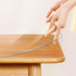 20X36 Inch 1.5mm Table Protector Clear Plastic PVC Tablecloth Water Resistant Tabletop Protector Wood Furniture