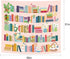 59Wx51H Inch Homewelle Reading Tapestry Modern Wall Art Unique Books Bookshelf Library Bookworm Floral Botanical
