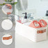 2 Pack, Closet OrganiHaus Narrow Fabric Storage Baskets Narrow Storage Bins for Shelves, Storage Bins for Pantry