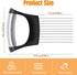 CNTVO Onion Holder for Slicing, Stainless Steel Onion Slicer, Onions Slicer Holder with Protective Cover, Multi-Use