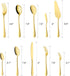 Gold Silverware Set for 8, OGORI 45-Piece Stainless Steel Flatware Set with Serving Utensils