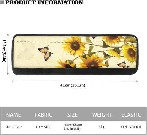 Sunflower Butterfly Fridge Handle Cover, Washable Durable Set of 4 Anti-Slip Kitchen Appliance Covers