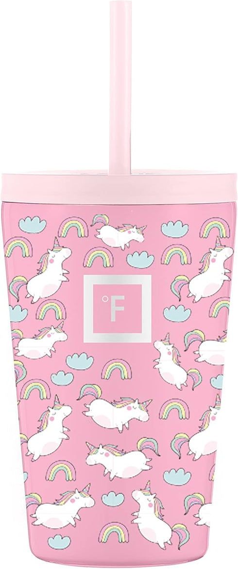 IRON °FLASK Classic Tumbler - 12 oz Kids Vacuum Insulated Stainless Steel Water Bottle, Double Walled Drinking Cup
