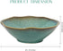 7.6'' Decorative Bowl Ceramic, Ruffle Catch All Key Bowls for Entryway Table, Coffee Table Bowl Decor, Handcrafted