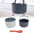 Microwave Rice Cooker Set, 2L Food Grade PP Material, Rice Spoon, Lid, Strainer, Steaming Pot for Home Meal Prep