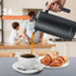 Secura French Press Coffee Maker, 34oz Insulated Coffee Press with 2 Extra Screens, 304 Grade Stainless Steel, Black