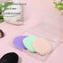 3 Pieces Portable Cotton Pad Holder, Bathroom Vanity Organizer for Cotton Rounds, Swabs, Floss (Transparent)