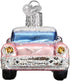 Old World Christmas Glass Blown Ornament - Classic Car (46023), Pink