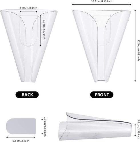 CHENGU 2 Counter Pcs Plastic Soap Holder Drainage Wall Mounted Soap Saver Tray Self Draining Dish No Drilling