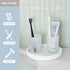 2 Pack, Glass Tumbler Cap Aomasi Frosted Bathroom Rinsing and Mouthwash Cup, Toothbrush & Toothpaste Holder & Drinking