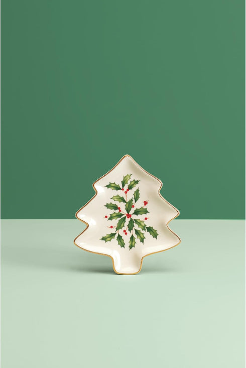 Lenox Holiday Tree Shaped Party Plate - 879592, Perfect for Christmas Hosting