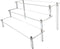 Acrylic Riser, Clear Display Risers Stand for Perfume Organizer, 3 Tiered Cupcake Shelf for Collection