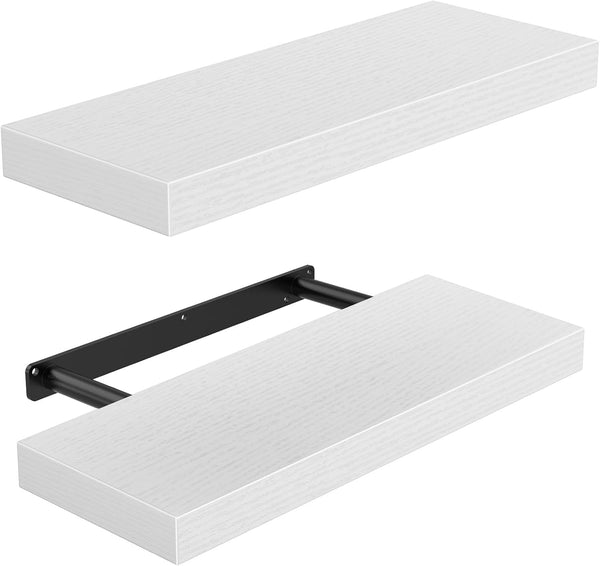 AMADA HOMEFURNISHING Floating Shelves Wall Mounted, 15 x 7 Inch Wall Shelves