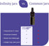 Infinity Jars Glass Dropper Bottle - 30ML Ultraviolet Black Glass Tincture Bottle with Eye Droppers, 3 Pack