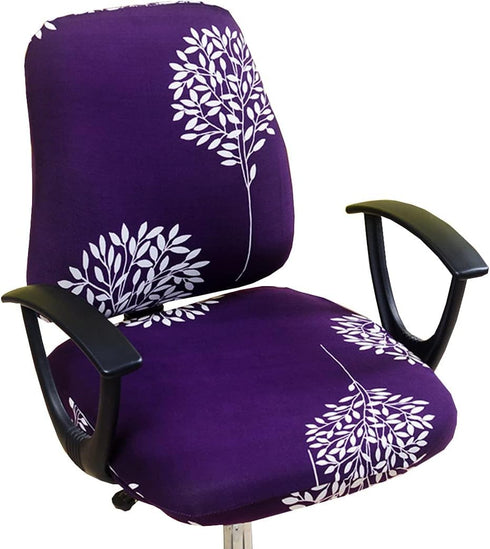 Computer Office Chair Cover, Stretchable Universal Rotating Chair Slipcover